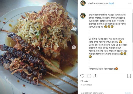 Lontong Balap Rajawali, kuliner legendaris di Surabaya. (Instagram/@chairininanuroctiva)