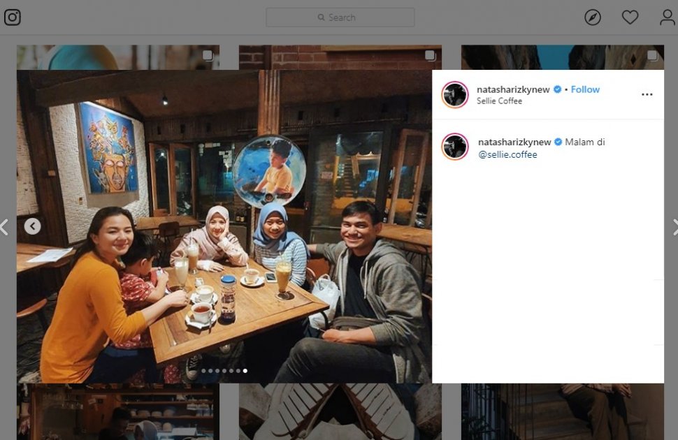 Natasha Rizky Kulineran di Yogyakarta. (instagram.com/natasharizkynew)