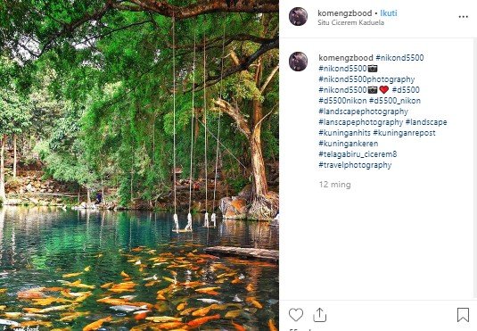 Situ Cicerem di Kuningan, Jawa Barat. (Instagram/@komengzbood)