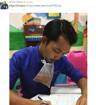 Kelewat Kreatif, Trik Orang Indonesia saat Nikmati Minuman Dalam Plastik. (Twitter/@umaleao)
