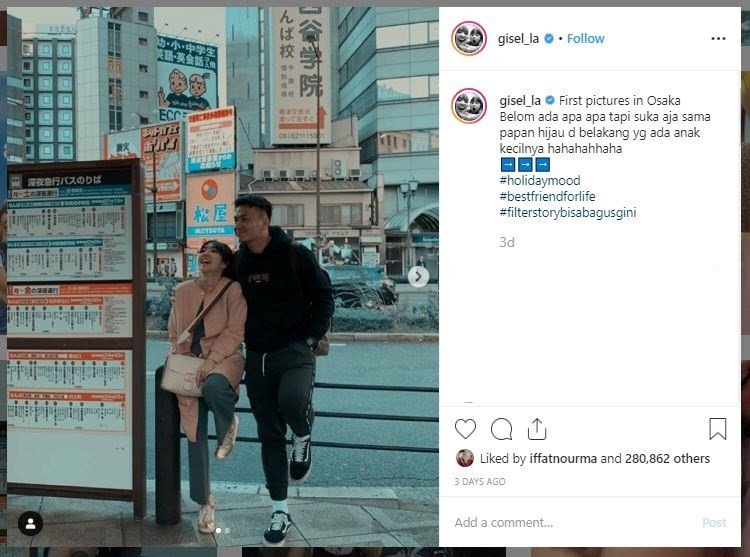 Gisella Anastasia Rayakan Ulang Tahun di Jepang (instagram.com/gisel_la)