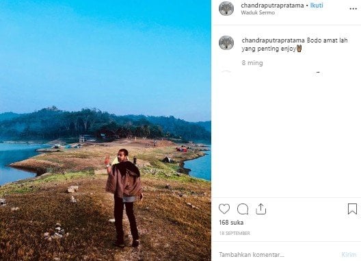 Waduk Sermo yang mirip dengan destinasi di Selandia Baru. (Instagram/@chandraputrapratama)