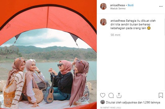 Waduk Sermo yang mirip dengan destinasi di Selandia Baru. (Instagram/@anishadeaa)