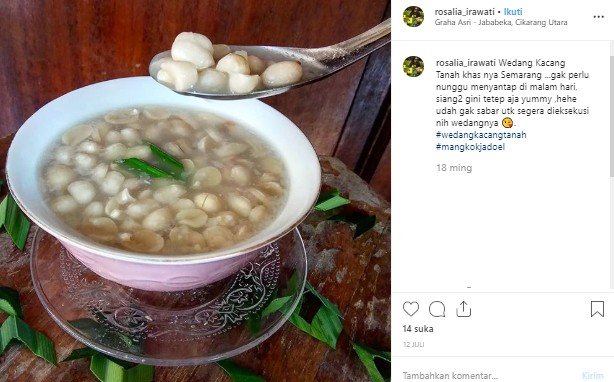 Wedang Kacang Tanah. (Instagram/@irosalia_irawati)