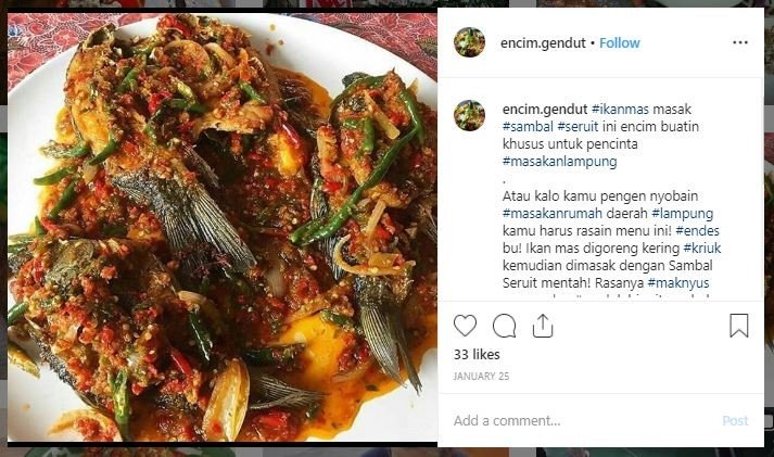 Kuliner Ikan Khas Nusantara (instagram.com/encim.gendut)