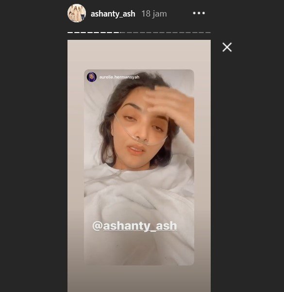 Kondisi Ashanty yang terlihat pucat dan lemah. [Instagram]