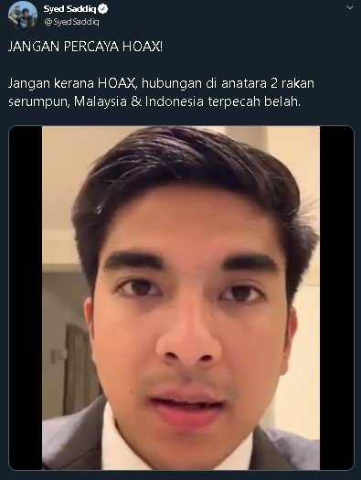 Menpora Malaysia Syed Saddiq. (Twitter)