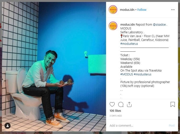 Modus Selfie Laboratory, Bandung (instagram.com/modus.idn)