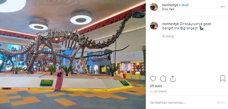 Dino Park di Jatim Park 3, Batu, Malang. (Instagram/@nonhestyk)