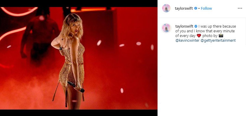 Taylor Swift. (Instagram/@taylorswift)