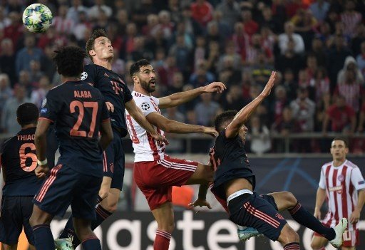 Pertandingan Olympiacos vs Bayern Munich di Grup B Liga Champions [AFP]