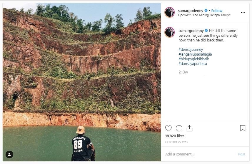 Open Pit Lead Mining, Belitung Timur (instagram.com/sumargodenny)