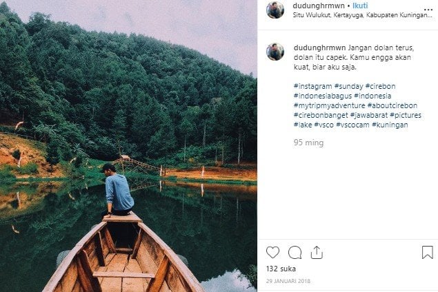 Situ Wulukut di Kuningan, Jawa Barat. (Instagram/@dudunghrmwn)