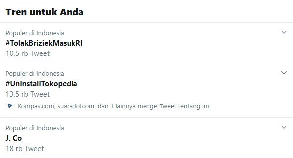 Warganet serukan tagar #TolakBrizieqMasukRI di Twitter (Twitter)