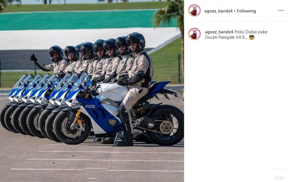 Motor Polisi Abu Dhabi. (Instagram)