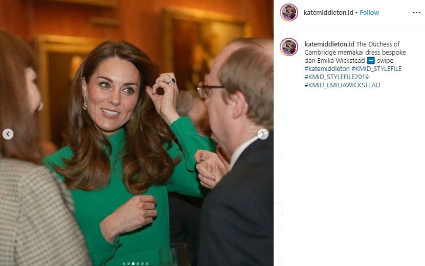 Kate Middleton. (Instagram/@katemiddleton.id)