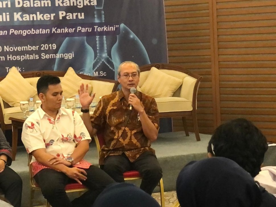 MRCCC Siloam Hospitals Semanggi bekerja sama dengan Perhimpunan Dokter Paru Indonesia menyelenggarakan seminar dalam rangka bulan peduli kanker paru. (Dok. Siloam)