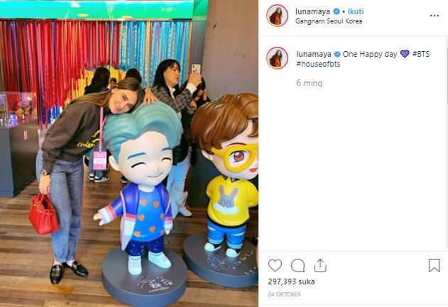 Destinasi pilihan Luna Maya saat liburan ke Korea Selatan. (Instagram/@lunamaya)