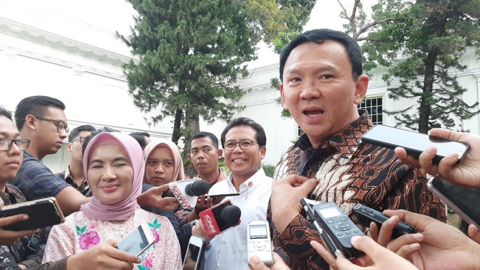 Komisaris Utama PT Pertamina (Persero) Basuki Tjahaja Purnama alias Ahok. (Suara.com/Ummi Saleh)