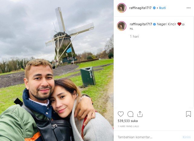 Raffi Ahmad dan keluarganya melanjutkan liburan ke Belanda. (Instagram/@raffinagita1717)