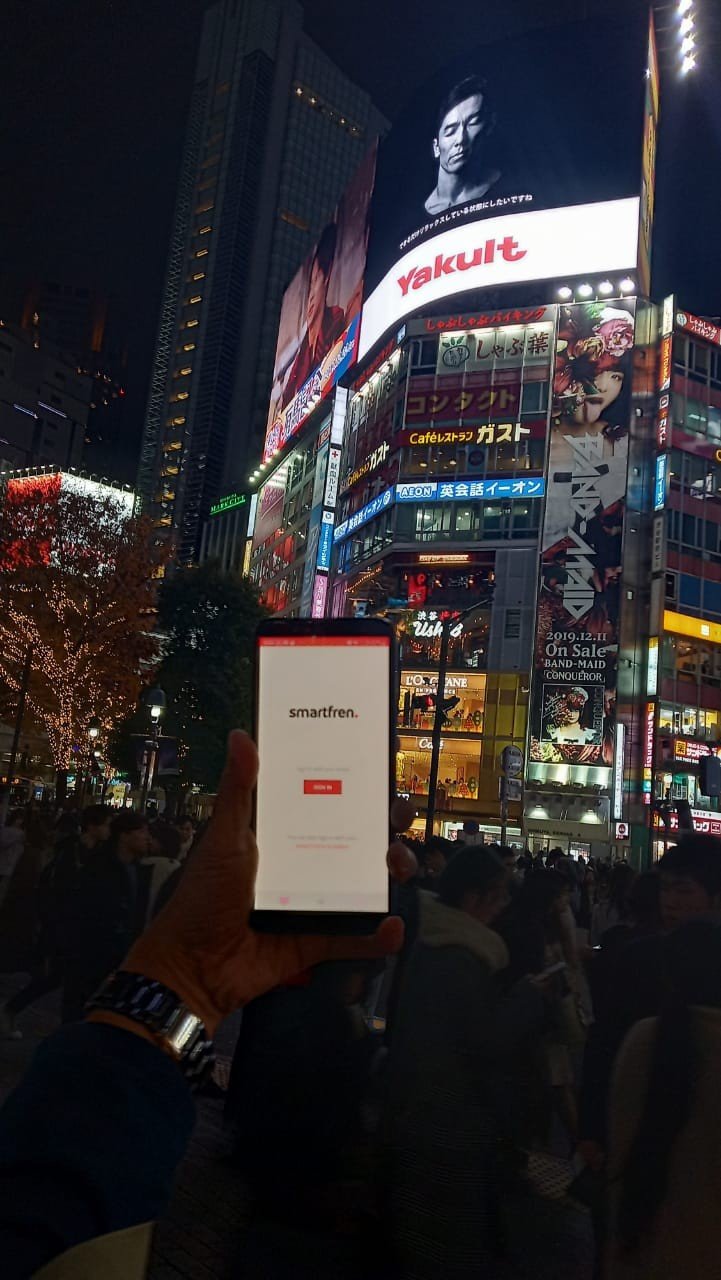 Menjajal International Roaming Smartfren di Tokyo, Jepang. (Suara.com/Vania)