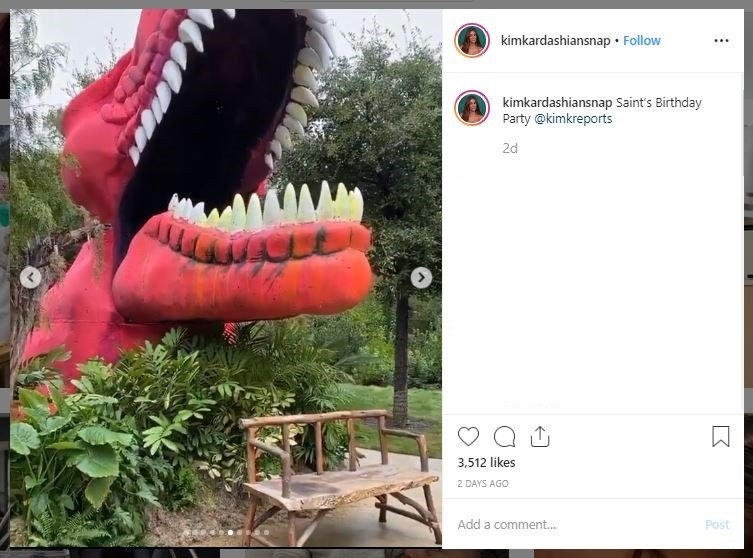 Kim Kardashian dan Kanye West Buat Jurassic Park Untuk Saint West (instagram.com/kimkardashiansnap)