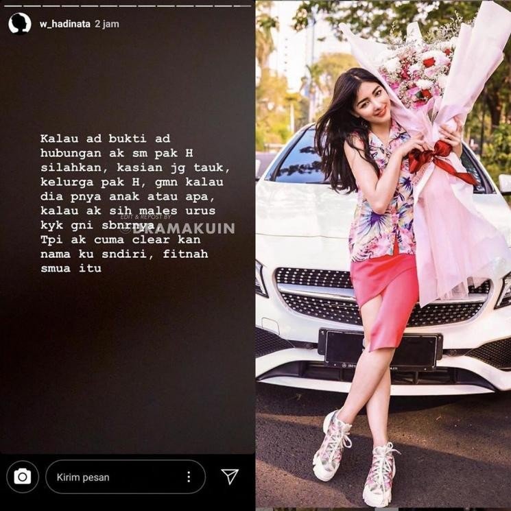 Sidi Siwi bantah memiliki hubungan dengan bos Garuda Indonesia berinsial H. [Instagram]
