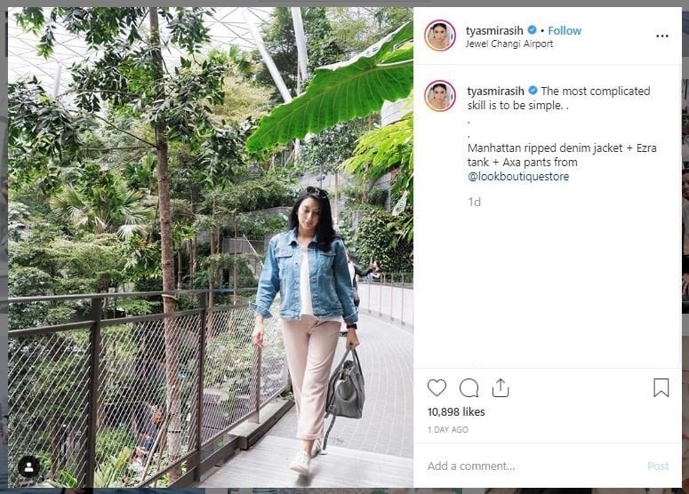 Gaya Liburan Tyas Mirasih (instagram.com/tyasmirasih)