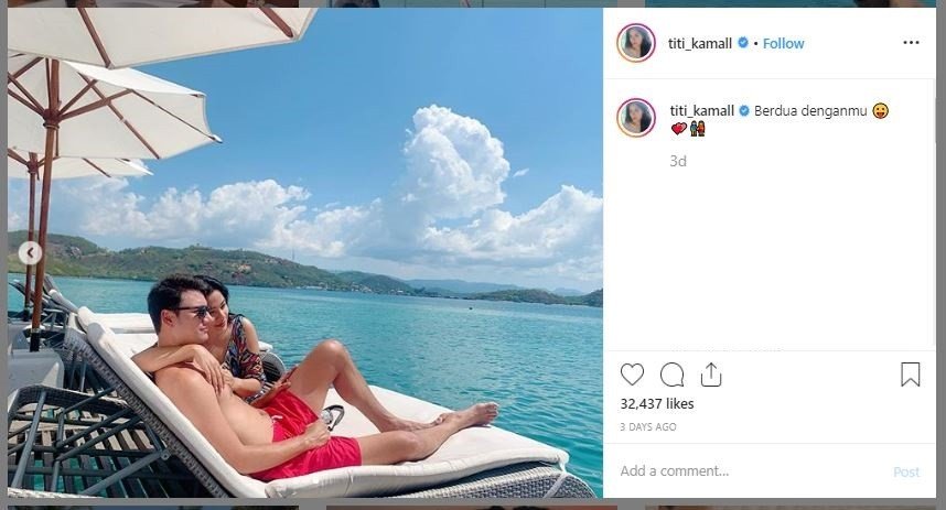 Liburan Titi Kamal dan Christian Sugiono di Labuan Bajo (instagram.com/titi_kamall)