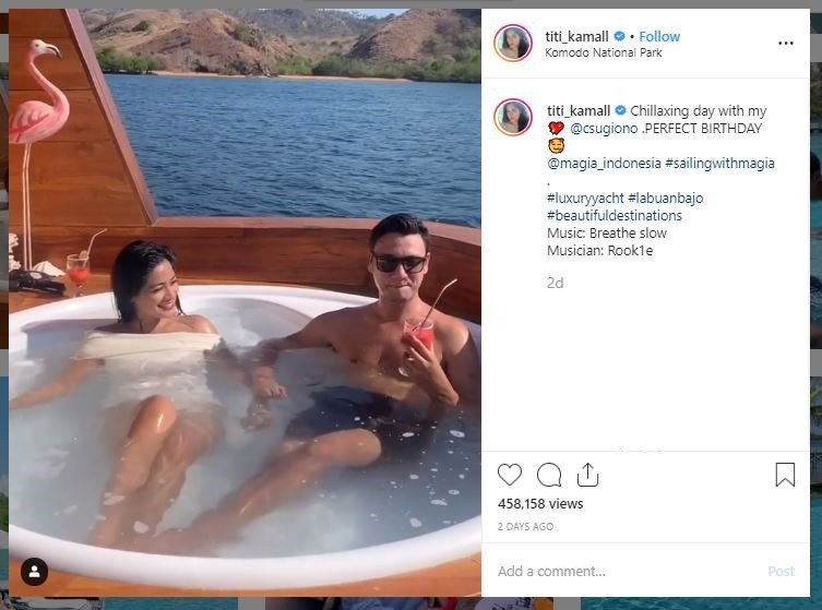 Liburan Titi Kamal dan Christian Sugiono di Labuan Bajo (instagram.com/titi_kamall)