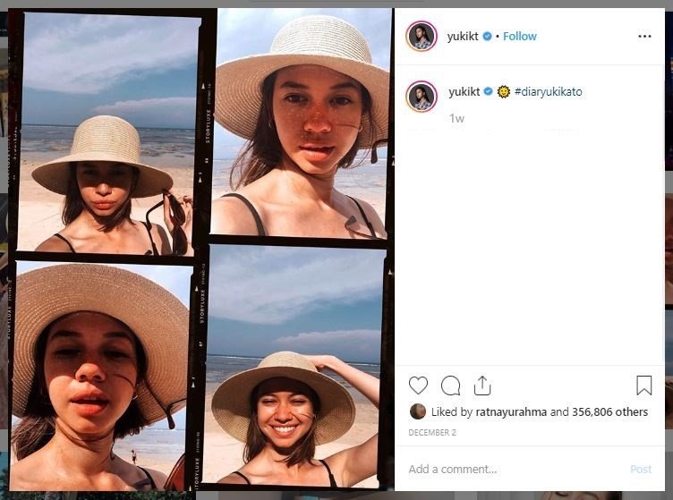 Liburan Yuki Kato di Bali (instagram.com/yukikt)