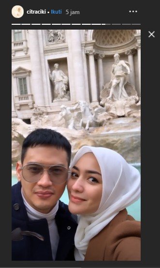 Bulan madu Citra Kirana dan Rezky Adhitya ke Italia. (Instagram/@citraciki)