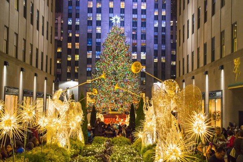 Pohon Natal Rockefeller Center, New York. (Shutterstock)