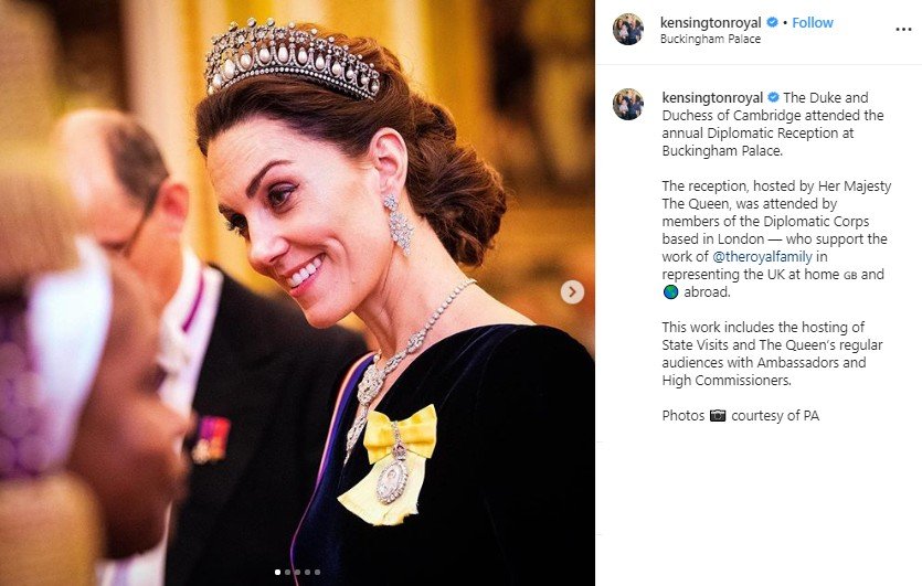 Kate Middleton. (Instagram/@kensingtonroyal)