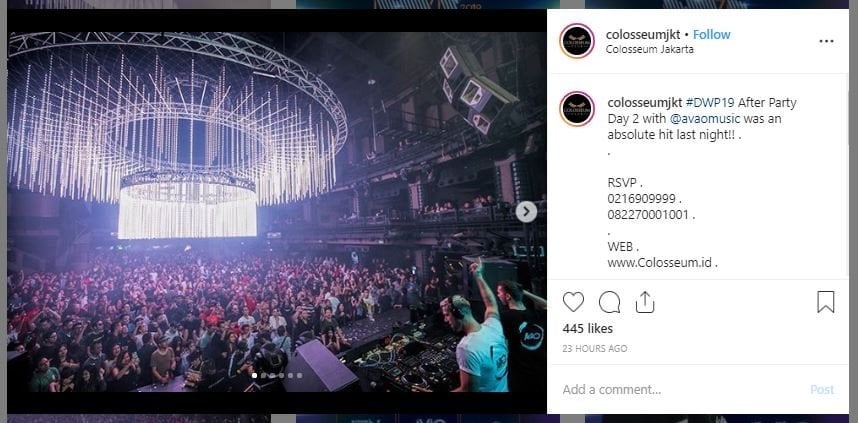 Colosseum Club (instagram.com/colosseumjkt)