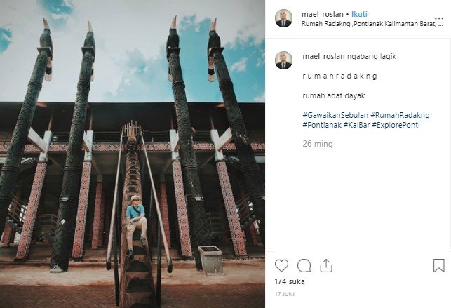 Rumah Radakng di Pontianak. (Instagram/@mael_roslan)