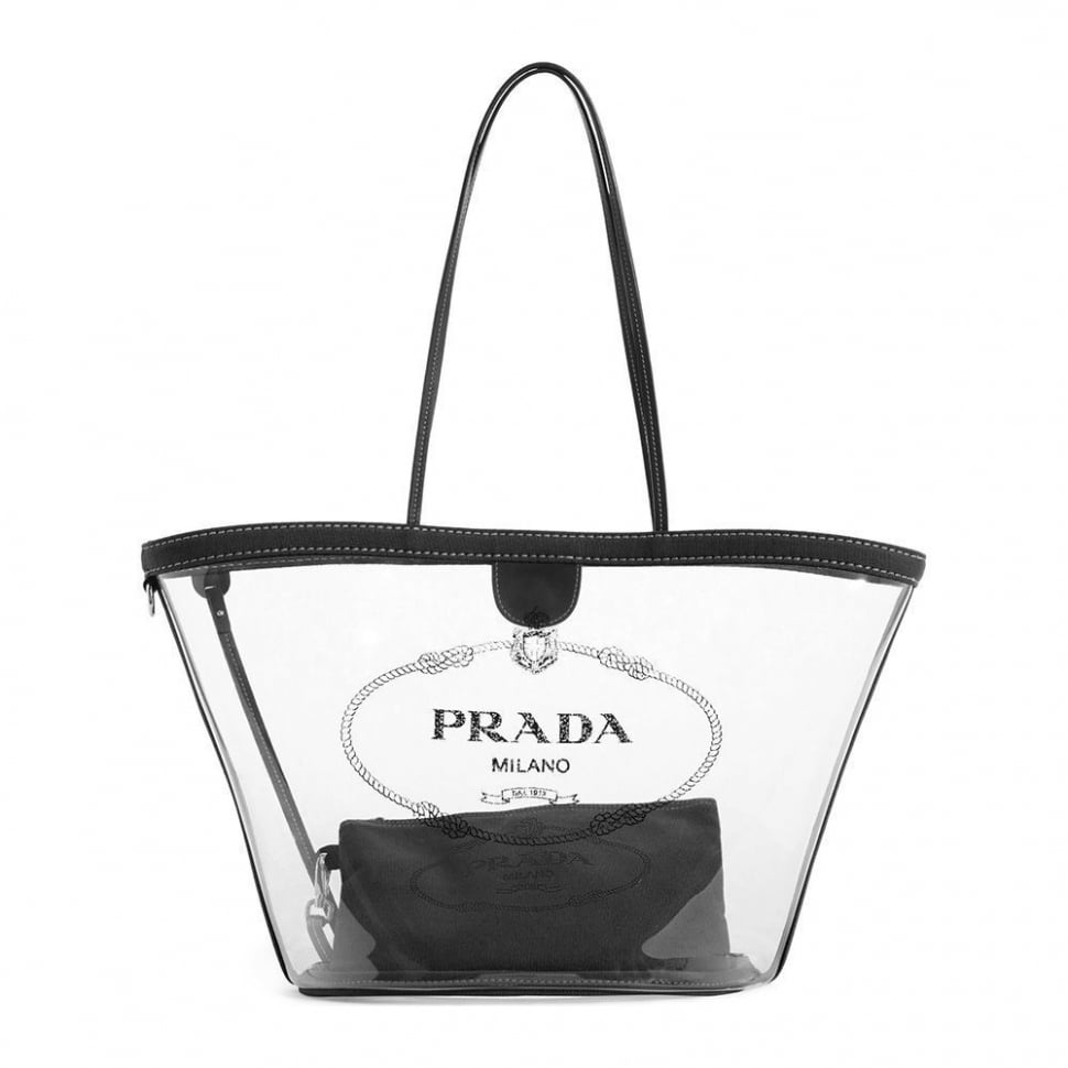 Clear bag. (Prada)