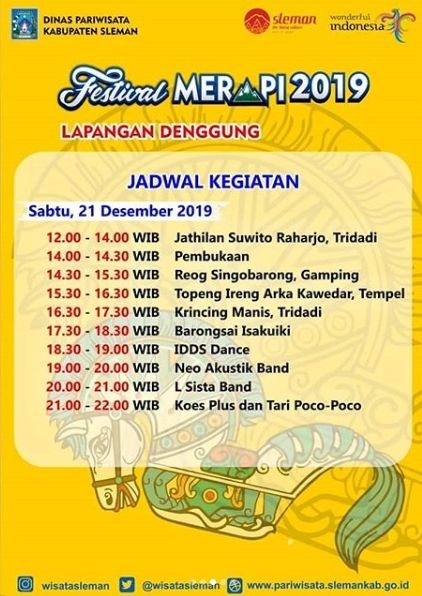 Festival Merapi 2019. (instagram.com/wisatasleman)