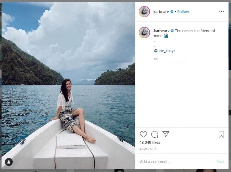 Prewedding Boy William dan Karen Vendela di Raja Ampat (instagram.com/karbearv)