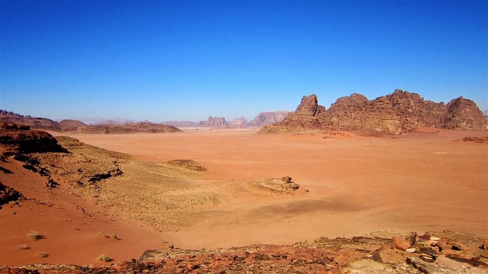 Wadi Rum yang jadi lokasi syuting Star Wars. (Pixabay/Maud Cuenin)