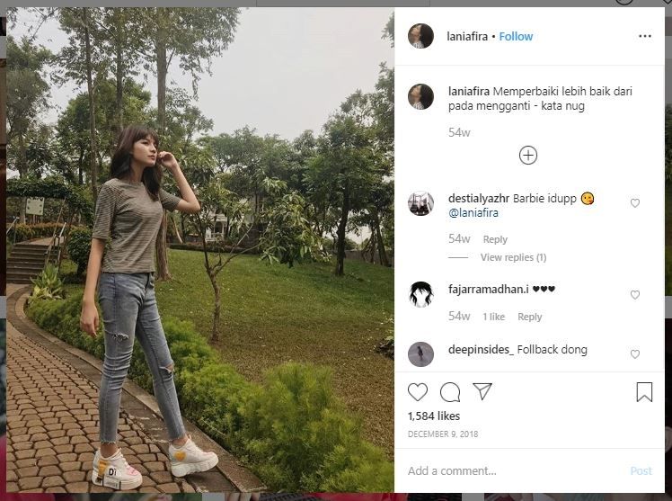 Gaya Liburan Lania Fira (instagram.com/laniafira)