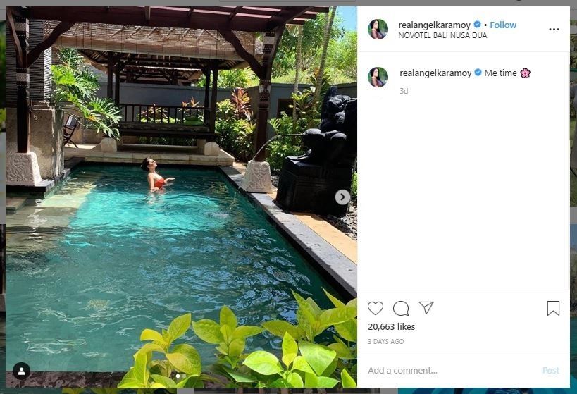 Liburan Angel Karamoy dan Anak-anak di Bali (instagram.com/realangelkaramoy)