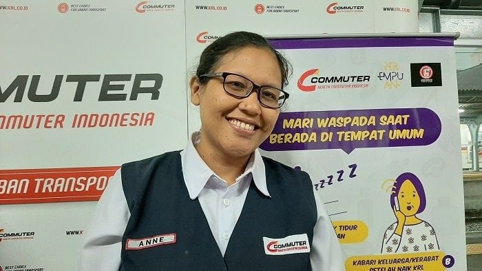 VO Corporate Communications PT KCI Anne Purba. (Suara.com/Dini Afrianti)