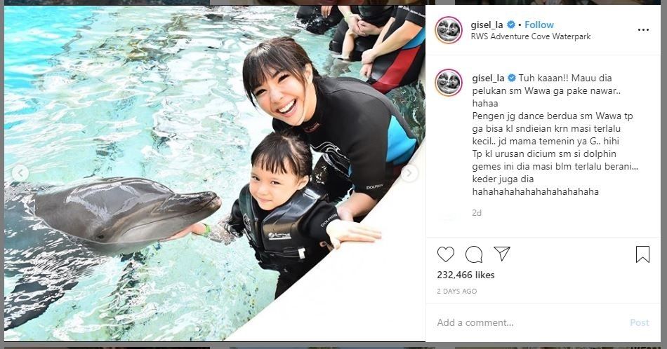 Gisella Anastasia dan Gempi di Singapura (instagram.com/gisel_la)