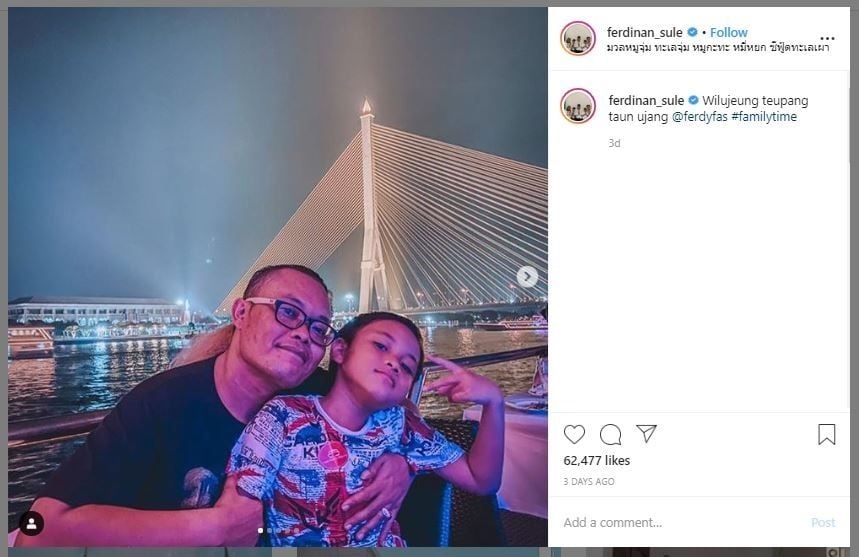 Gaya Liburan Sule dan Anak-anak (instagram.com/ferdinan_sule)