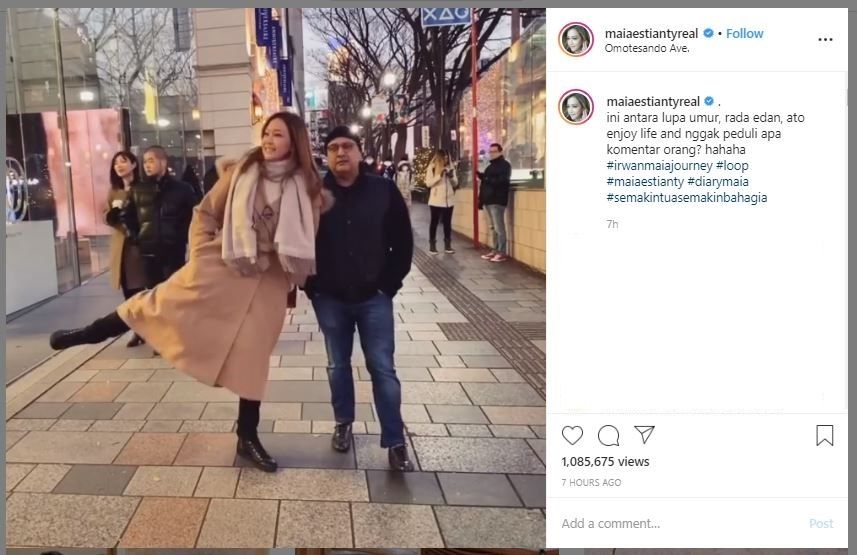 Gaya Liburan Maia Estianty dan Irwan Mussry (instagram.com/maiaestiantyreal)