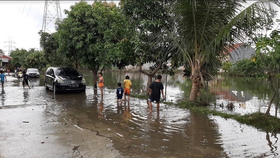 Sisa Banjir di Tambun Bekasi. (Suara.com/Dini Afrianti Efendi)