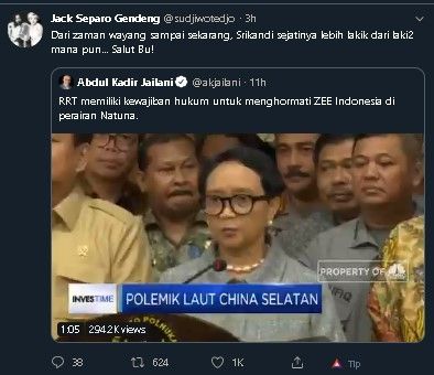 Cuitan Sudjiwo Tedjo. (Twitter/@sudjiwotedjo)