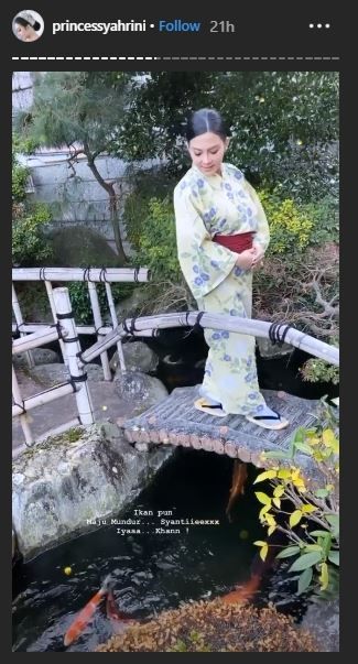 Syahrini Nikmati Onsen di Jepang (instagram.com/princessyahrini)