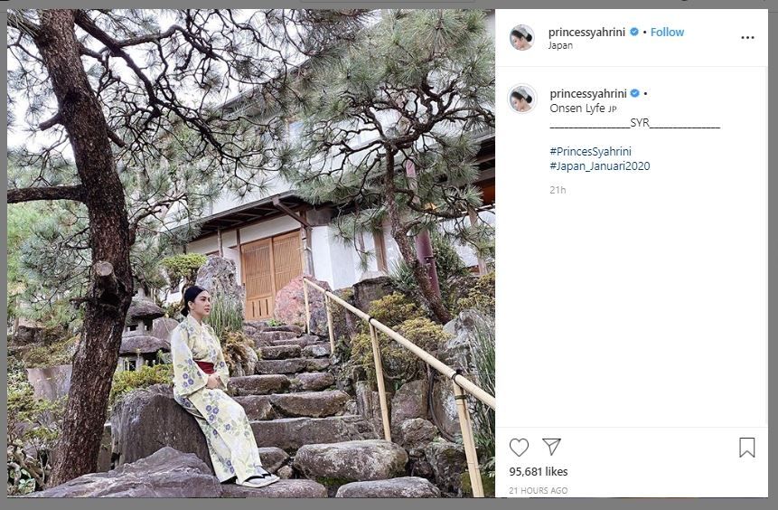 Syahrini Nikmati Onsen di Jepang (instagram.com/princessyahrini)